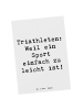 Mr. & Mrs. Panda Grußkarte Spruch Triathlon Helden mit Spruch in Weiß