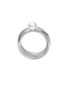 Steel_Art Ring Damen Serpens poliert in Weiß