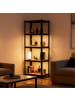 relaxdays Schwerlastregal in Schwarz/ Braun - (B)75 x (H)150 x (T)30 cm