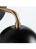 Licht-Erlebnisse Wandlampe (B)11 x (H)25 cm in Schwarz Gold