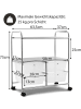 COSTWAY Rollcontainer in Transparent