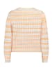 BETTY & CO Strickpullover mit Effektgarn in Cream/Orange