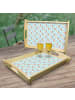 Mr. & Mrs. Panda Holz Tablett Eule Frankreich ohne Spruch in Blau