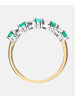 Diamant L'éternel Eternity-Ring aus 375 Gelbgold mit Diamant mit Smaragd