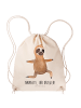 Mr. & Mrs. Panda Beutel Faultier Yoga mit Spruch in Creme