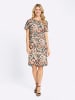 Sieh an! Druck-Kleid in champagner-papaya-bedruckt