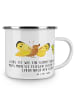 Mr. & Mrs. Panda Camping Emaille Tasse Scheidung Neuanfang mit S... in Transparent