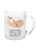 Mr. & Mrs. Panda Tee Tasse Robbe Liegen mit Spruch in Transparent