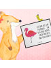 Mr. & Mrs. Panda Tischmatte Flamingo Classic mit Spruch in Weiß