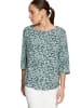 Zero  Blusenshirt. mit Print. in Dark Green/Blue