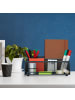 relaxdays Schreibtisch Organizer in Anthrazit - (B)25,5 x (H)10,5 x (T)17 cm