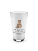 Mr. & Mrs. Panda Trinkbecher Glas Otter Blumenstrauß mit Spruch in Transparent