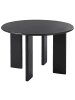 Beliani Esszimmertisch COSMO in Schwarz - (W) 120 x (H) 75 x (L) 120 cm