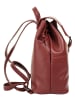 Cluty Rucksack echt Leder in papaya