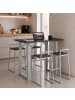 VCM  Holz Bartisch Stehtisch Tisch Tresen Xona 138x80 cm in Silber / Anthrazit