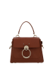 Chloé Braun Kalbsleder Leder Tess Handtasche