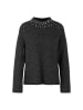 MARC CAIN Alpakamix-Pullover mit Glitzer-Details in Grau