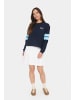 SAINT TROPEZ Trackjacket-sweat JinnySZ Oversize fit in Baritone Blue