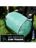 Praknu 3x Gartenabfallsack Stabil 300 Liter - Deckel - Laubsack mit 4 Griffen
