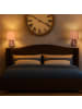 relaxdays 2 x Wandlampe in Beige/ Silber