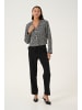Kaffe Blazer KAminella Regular fit in Black & White boucle