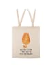 Mr. & Mrs. Panda Tote Bag Katze Mittelfinger mit Spruch in Creme