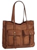 Samantha Look Shopper echt Leder in cognac