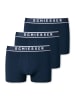 Schiesser Trunks 3er Pack in dunkelblau