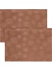 Erwin Müller Jacquard, Baumwollmischung Tischset 2er-Pack Calvia in kupfer