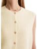 Marc O'Polo Ärmellose Strickweste slim in Raw Cream
