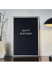 relaxdays 4x Letterboard in Silber - (B)30 x (H)45 cm