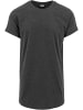 Urban Classics Long Tees in charcoal