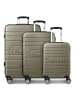 Bench Seattle 4 Rollen Kofferset 3-teilig in dark-olive