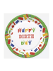 Wisam® Geburtstag Building Blocks Happy Birthday Pappteller