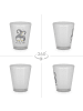 Mr. & Mrs. Panda Schnapsglas Pinguine Kuscheln ohne Spruch in Transparent