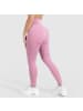 SMILODOX Kompression Leggings Amaze Ripp in Dunkelpink Melange