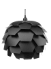 Beliani Pendelleuchten SEGRE L in Schwarz - (W) 60 x (H) 180 x (L) 60 cm