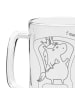 Mr. & Mrs. Panda Gravur Bierkrug Einhorn König ohne Spruch in Transparent