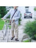 relaxdays Fahrradständer in Silber - (B)136 x (H)26 x (T)33,5 cm