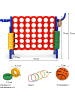 COSTWAY Vier-Gewinnt Spiel in Blau