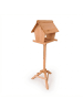 relaxdays Vogelfutterhaus in Orange - (B)32 x (H)107 x (T)27 cm