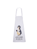 Mr. & Mrs. Panda Kochschürze Pinguin Marienkäfer mit Spruch in Weiß