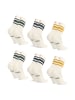DANISH ENDURANCE Socken Tennis Crew in offwhite green offwhite navy offwhite mustard