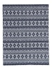Kayoom Kurzflor Teppich Sunny 210 in blau - rechteckig