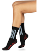 normani 2 Paar Allround-Sportsocken mit X-Static in Schwarz/Grau/Rot