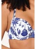 Linga Dore top Bikini in Blue white print