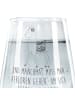 Mr. & Mrs. Panda Trinkglas Alpaka Stolz mit Spruch in Transparent