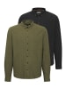 BLEND Langarmhemd BHShirt 2er-Pack in Grün