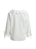 Smith&Soul Structured Volant Neck Blouse in Offwhite