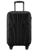 suitline Handgepäckkoffer 55x35x20 cm Carry-On 55cm Hartschale 34 L in Schwarz